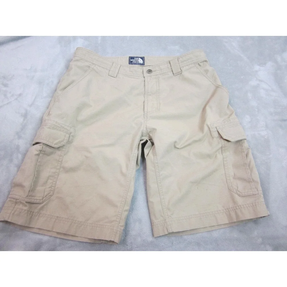 The North Face Cargo Shorts Mens 34 Tan Good Ripstop Hiking Outdoor Gorpcore